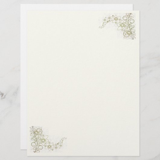 Papeterie crémeuse Beige (Devant / Derrière)