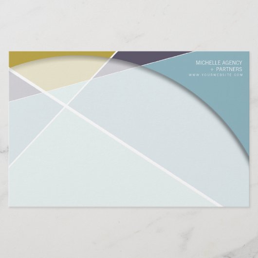 Papeterie Criss Cross Geometry Motif de style (Devant)