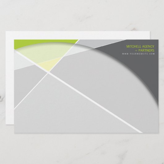 Papeterie Criss Cross Geometry Motif de style (Devant / Derrière)