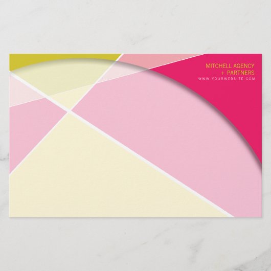 Papeterie Criss Cross Geometry Motif de style (Devant)