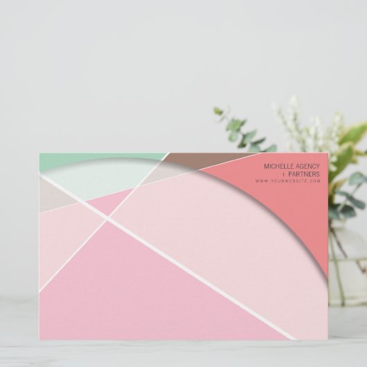 Papeterie Criss Cross Geometry Motif de style (Debout devant)