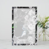 Papeterie Cristaux blancs dans l'espace extérieur noir (Debout devant)