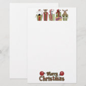 Papeterie Critère de Noël Papier à lettres (Devant / Derrière)