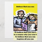 Papeterie Crois que tu peux (Devant / Derrière)