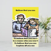 Papeterie Crois que tu peux (Debout devant)