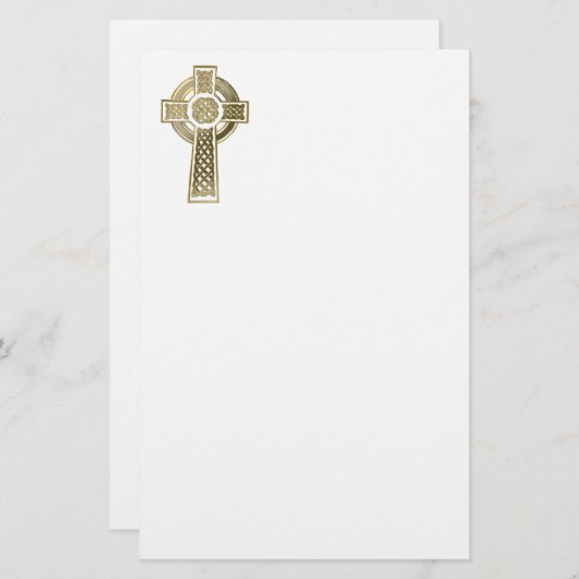 Papeterie Croix celtique (Devant / Derrière)