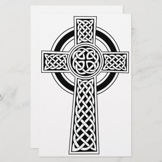 Papeterie Croix celtique (Devant / Derrière)