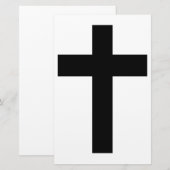 Papeterie Croix chrétienne (Devant / Derrière)