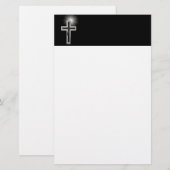 Papeterie Croix chrétienne (Devant / Derrière)
