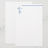 Papeterie Croix de la foi (Devant / Derrière)