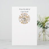 Papeterie Croix maltaise stationnaire (Debout devant)