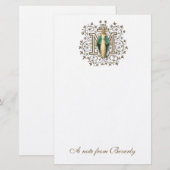 Papeterie Croix religieuse de la Sainte Vierge Marie (Devant / Derrière)