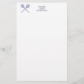 Papeterie Crossed Squash Racquets Blue (Devant)