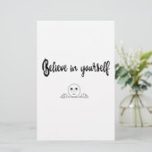 Papeterie Croyez En Vous-Même Texte Et Image (Debout devant)