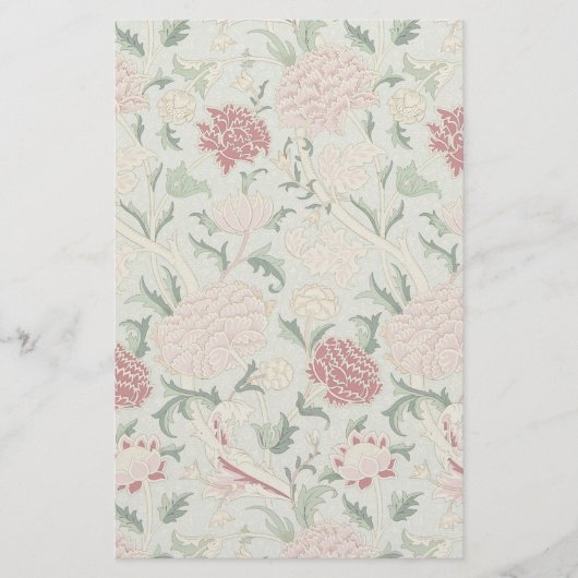 Papeterie Cru floral de Pre-Raphaelite de William Morris (Devant)