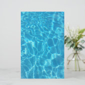 Papeterie Crystal Clear Sky Blue Pool Water (Debout devant)