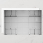 Papeterie Cubes Abstraits (Devant / Derrière)