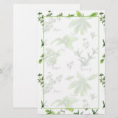 Papeterie Cuisine de cuisine Herbes Rosemary Basil (Devant / Derrière)