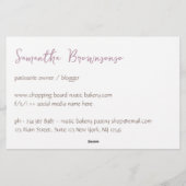 Papeterie Cuisine Sparkle Chopping Board rose or Baking (Dos)