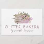 Papeterie Cuisine Sparkle Chopping Board rose or Baking (Devant)