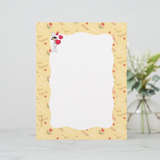 Papeterie culinaire à thème (Debout devant)