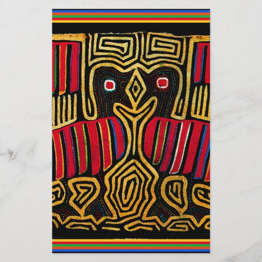 Papeterie Cuna Indian Mola Duck Design (Devant)
