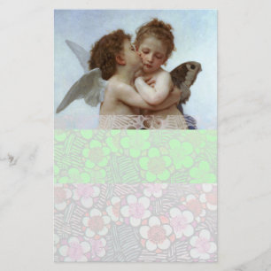 Papeterie Cupidon et Psyché comme Enfants bleu blanc vert