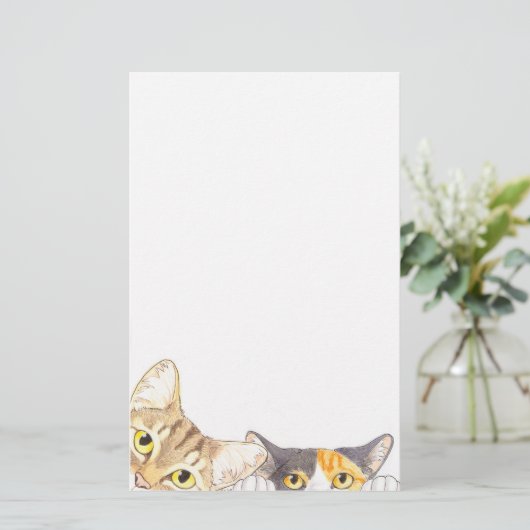 Papeterie curieuse de chats (Debout devant)