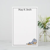 Papeterie Custom Australian Shepherd Cute Dog Art (Debout devant)