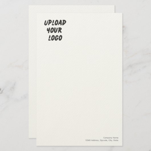 Papeterie Custom Personalized Logo (Devant / Derrière)