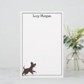 Papeterie Custom Staffy Lab Mix Cute Dog Art (Debout devant)