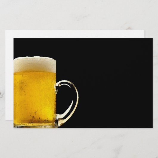 Papeterie Customisée à la bière (Devant / Derrière)