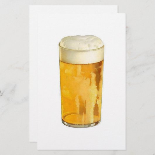 Papeterie Customisée à la bière (Devant / Derrière)