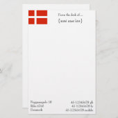 Papeterie Customisez votre Dannebrog ! (Devant / Derrière)