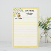 Papeterie Cute "Bee happy" Pesonalized (Debout devant)