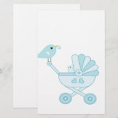 Papeterie Cute Blue Baby boy (Devant / Derrière)