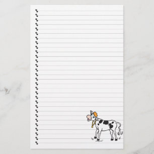 Papeterie Cute Cartoon Vache Lavée Animaux de compagnie Link