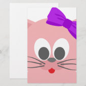 Papeterie Cute chat 3 (Devant / Derrière)