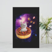 Papeterie Cute Chat À L'Intérieur De Donut Dans L'Espace Ama (Debout devant)