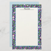 Papeterie Cute Dark Blue and Green Frogs Personal (Devant / Derrière)