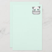 Papeterie Cute de chat et pointe joueuse à partir d'une poch (Devant / Derrière)