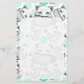 Papeterie Cute de chat et pointe joueuse à partir d'une poch (Devant)