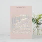 Papeterie Cute Deer Doe & Fawn Automne Rouge (Debout devant)