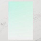 Papeterie Cute et amusante méduse bleu-vert (Dos)