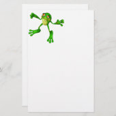 Papeterie Cute Froggy verte (Devant / Derrière)