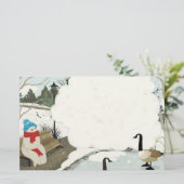 Papeterie Cute Ghost étang de canard d'hiver (Debout devant)