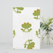 Papeterie Cute Green Frog (Debout devant)