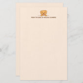 Papeterie Cute Lab Retriever Chien Pékin Texte personnalisé  (Devant / Derrière)