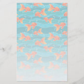Papeterie Cute Motif de natation Goldfish & Water (Devant)