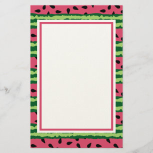 Papeterie Cute pastèque Motif rose et vert